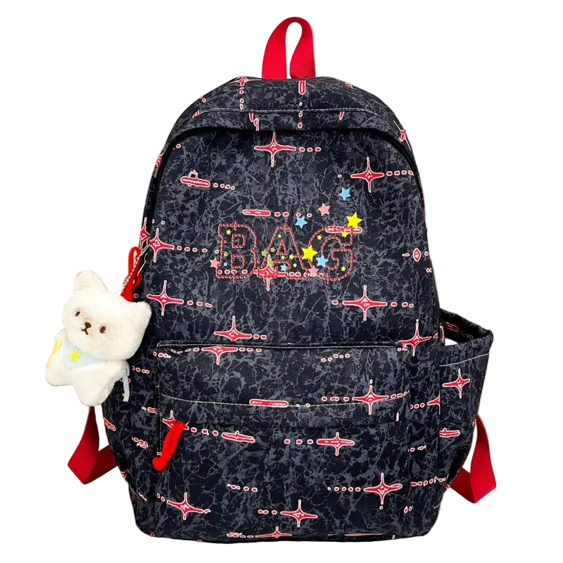 Unisex Skoleryggsekk med Grafisk Design 0