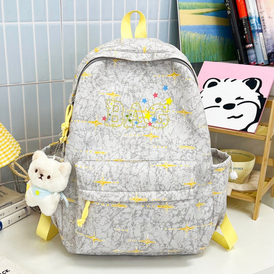 Unisex Skoleryggsekk med Grafisk Design 3