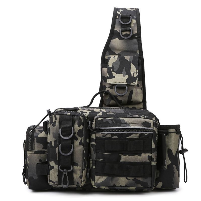 Unisex Skulderveske Taktisk Design Med Justerbar Stropp 2