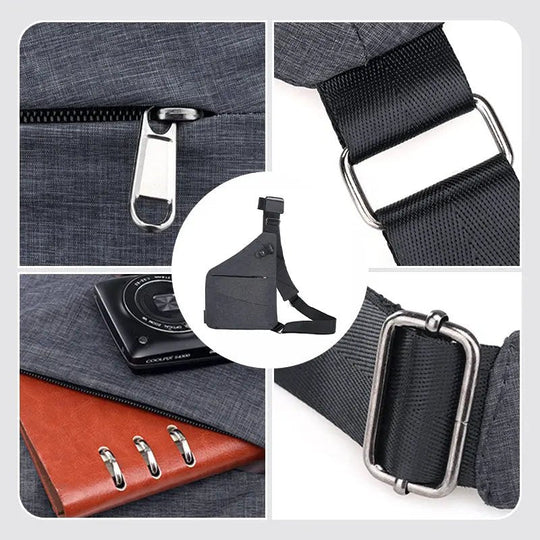 Unisex Skulderveske med Tyverisikring 2