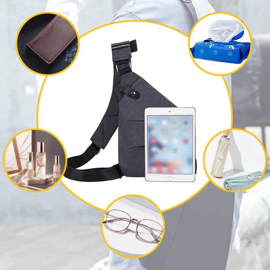 Unisex Skulderveske med Tyverisikring 4