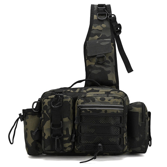 Unisex Sling Bag Multi-Pocket Praktisk Design 2