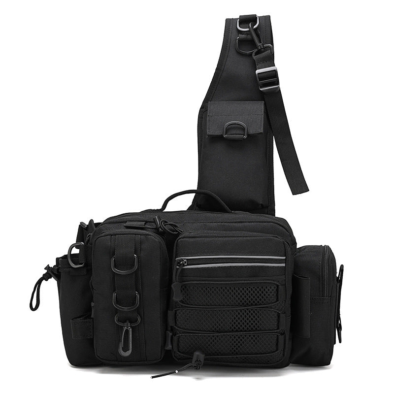 Unisex Sling Bag Multi-Pocket Praktisk Design 3