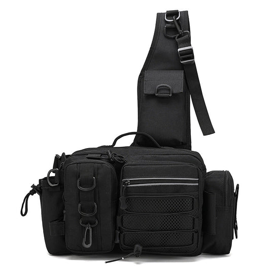 Unisex Sling Bag Multi-Pocket Praktisk Design 3