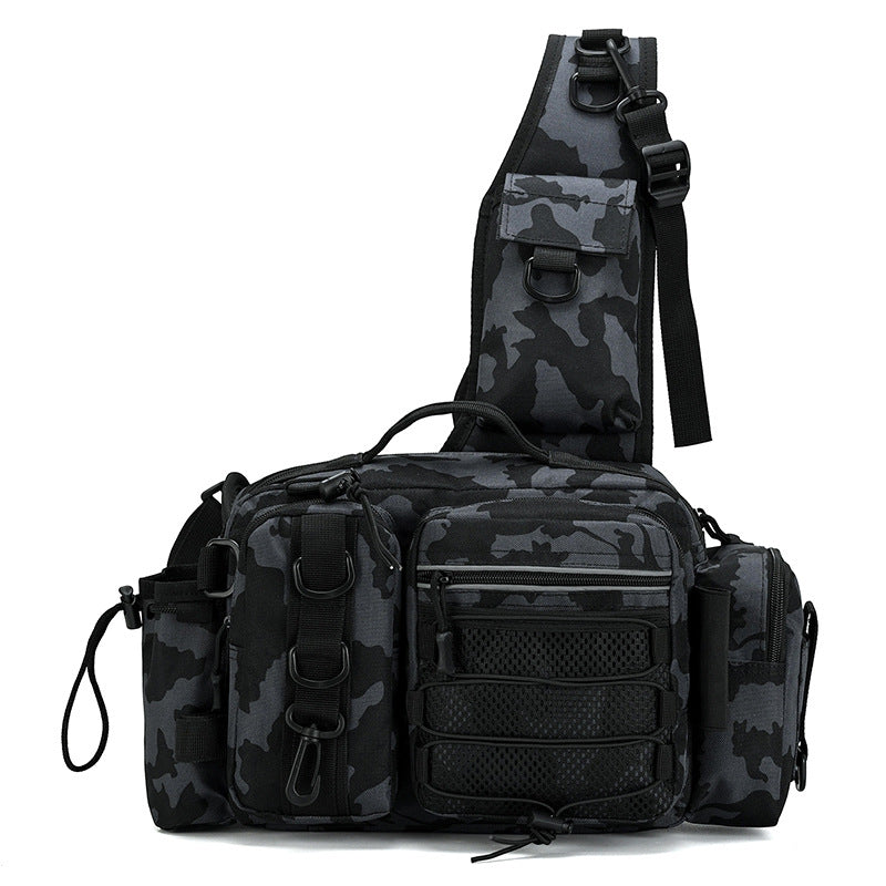 Unisex Sling Bag Multi-Pocket Praktisk Design 4