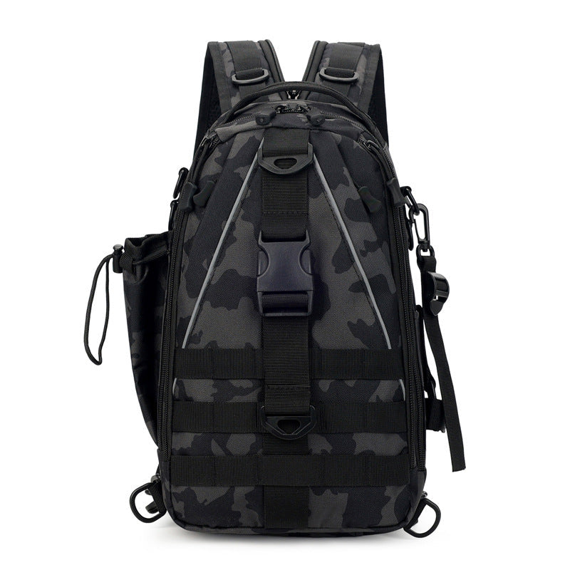 Unisex Sling Ryggsekk med Flere Rom Taktisk Design 7