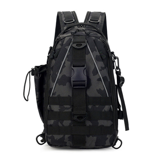 Unisex Sling Ryggsekk med Flere Rom Taktisk Design 7