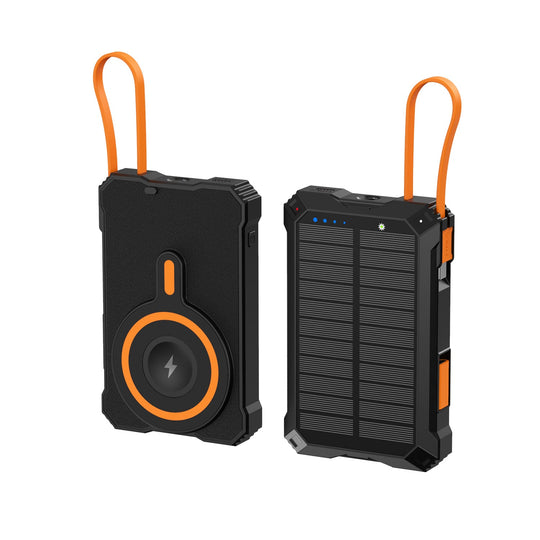 Unisex Solcelledrevet Powerbank med Trådløs Lading 0