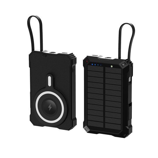 Unisex Solcelledrevet Powerbank med Trådløs Lading 5
