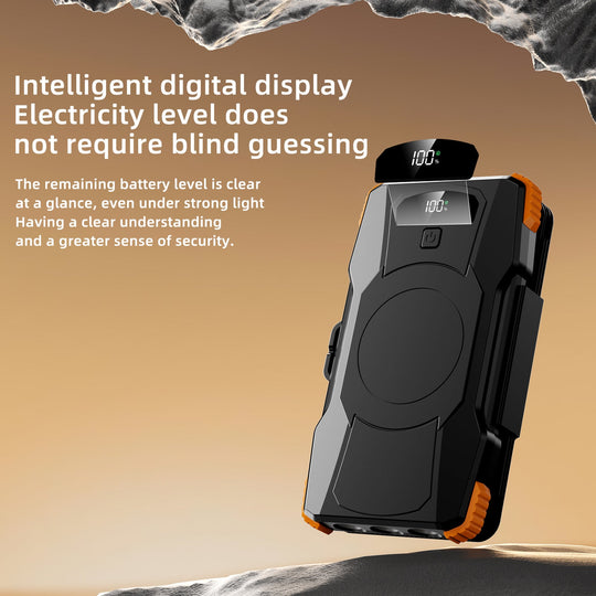 Unisex Solenergibank med LED-belysning og Flere USB-porter 4