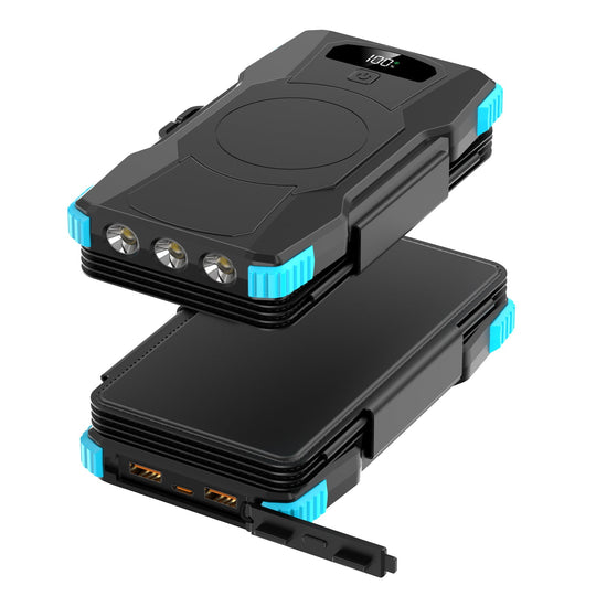 Unisex Solenergibank med LED-belysning og Flere USB-porter 7