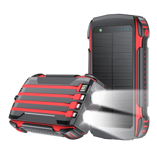 Unisex Solenergibank med LED-belysning og Robust Design 0