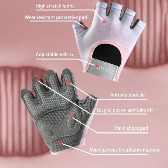 Unisex Sports Gloves Half Finger Design 4