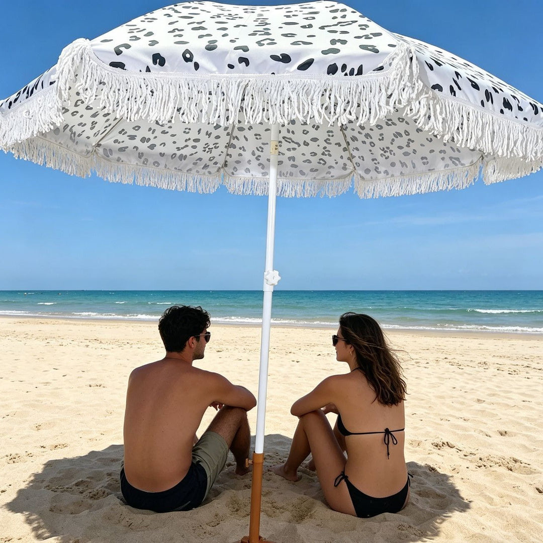 Unisex Strandparaply med Leopardmønster 3