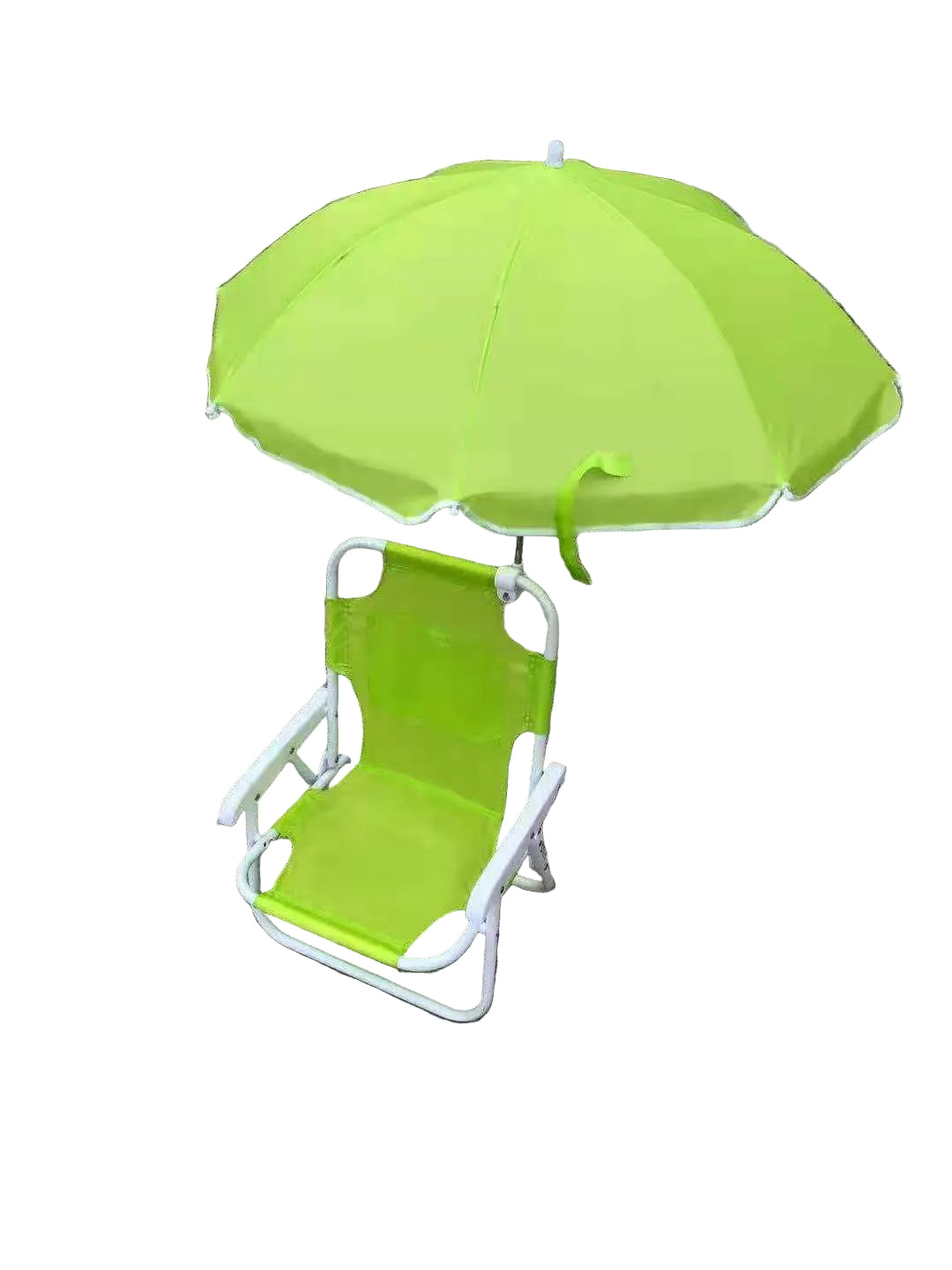 Unisex Strandstol med Justerbar Parasoll Komfortabel og Bærbar 0
