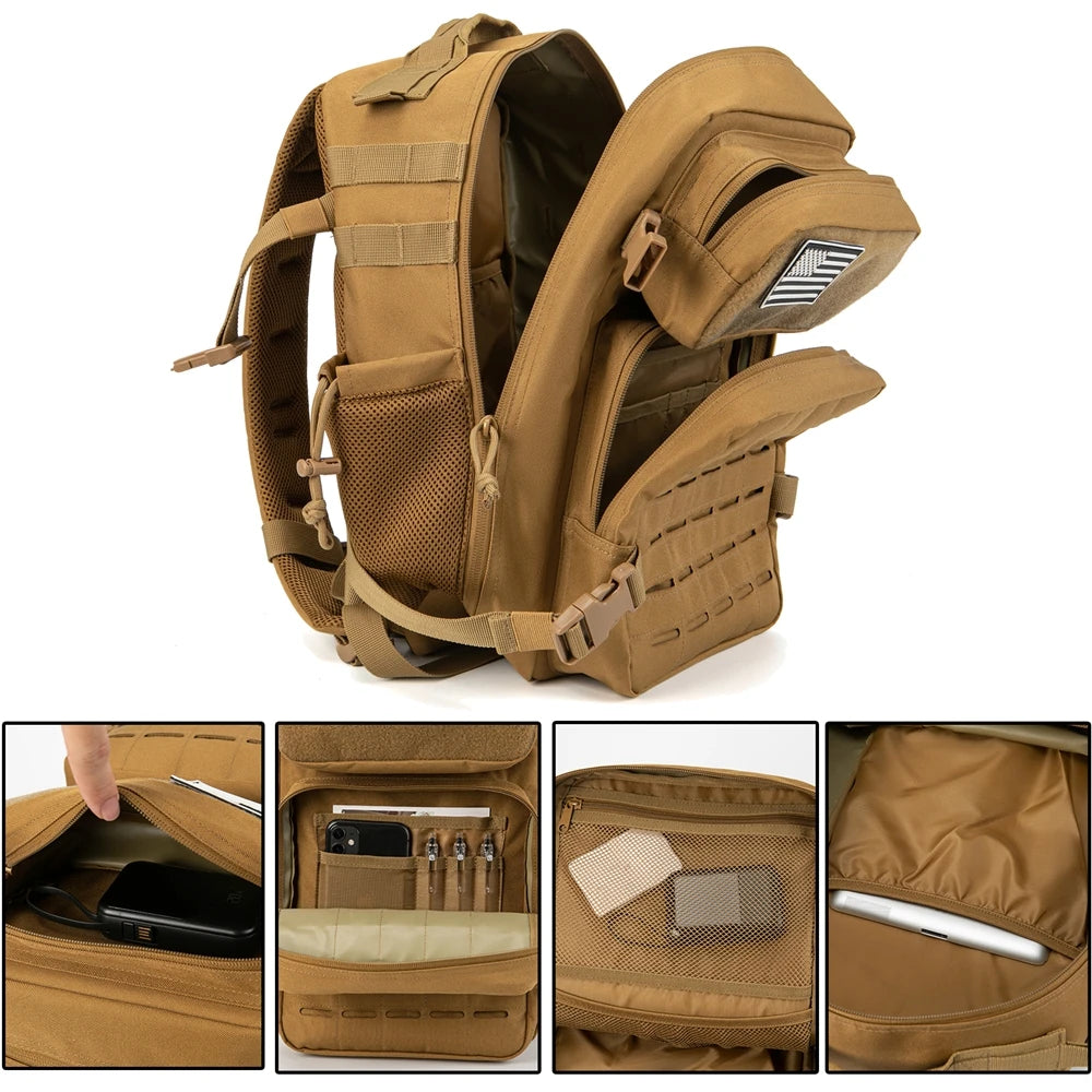 Unisex Taktisk Ryggsekk 25L for Utendørs Aktiviteter 4