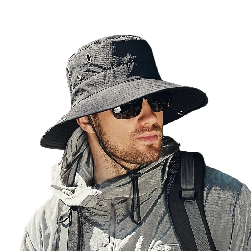 Unisex Utendørs Solhatt med Bred Kant for Optimal UV-Beskyttelse ...