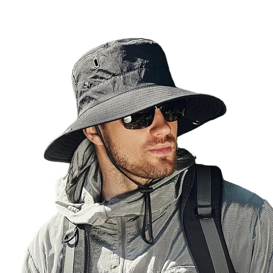 Unisex Utendørs Solhatt med Bred Kant for Optimal UV-Beskyttelse 0