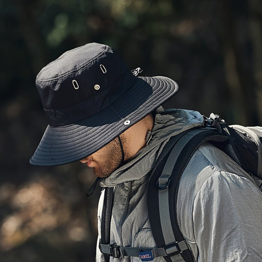 Unisex Utendørs Solhatt med Bred Kant for Optimal UV-Beskyttelse 2