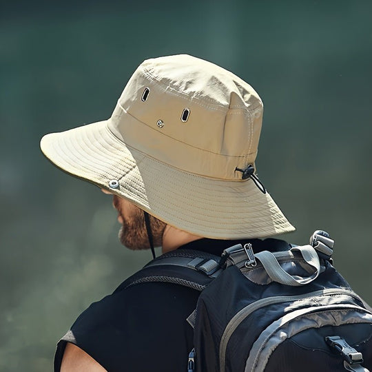Unisex Utendørs Solhatt med Bred Kant for Optimal UV-Beskyttelse 4