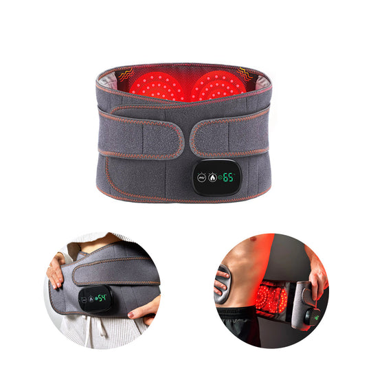 Unisex Varmebelte med Rødt Lys og Vibrasjon for Ryggsmerter 0