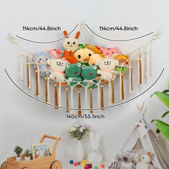 Unisex Vegghengt Oppbevaringshenger Makramé Stil 2