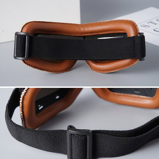 Unisex Vintage Motorsykkelbriller Retropilotstil 1