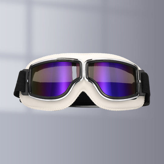 Unisex Vintage Motorsykkelbriller Retropilotstil 12