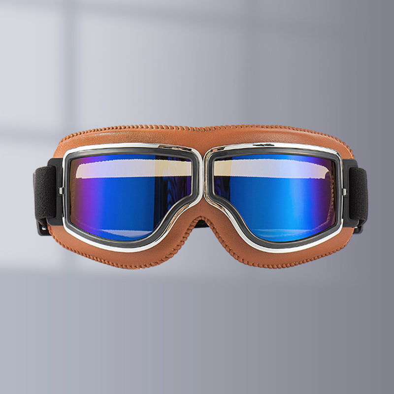Unisex Vintage Motorsykkelbriller Retropilotstil 14