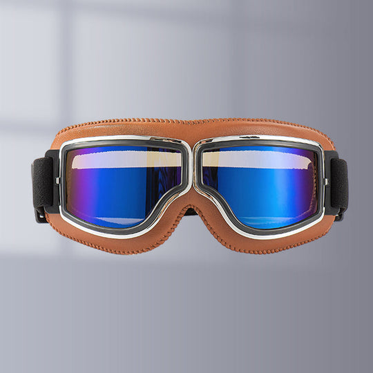 Unisex Vintage Motorsykkelbriller Retropilotstil 14