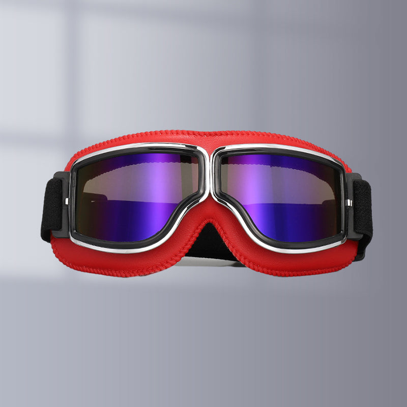 Unisex Vintage Motorsykkelbriller Retropilotstil 16
