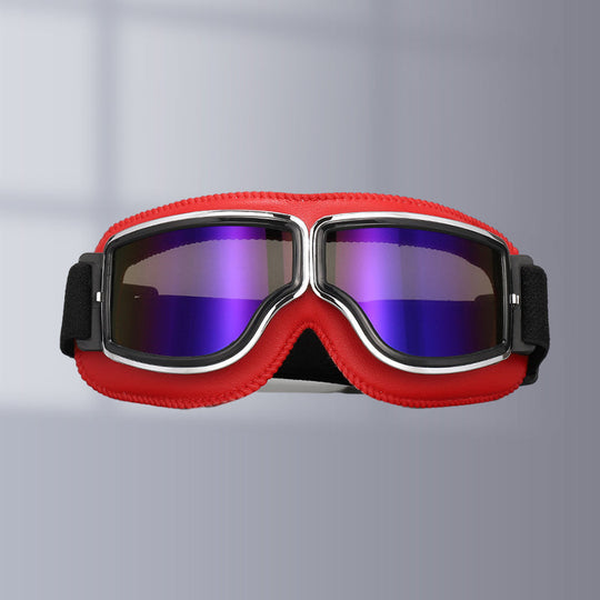 Unisex Vintage Motorsykkelbriller Retropilotstil 16