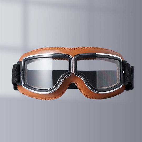 Unisex Vintage Motorsykkelbriller Retropilotstil 17