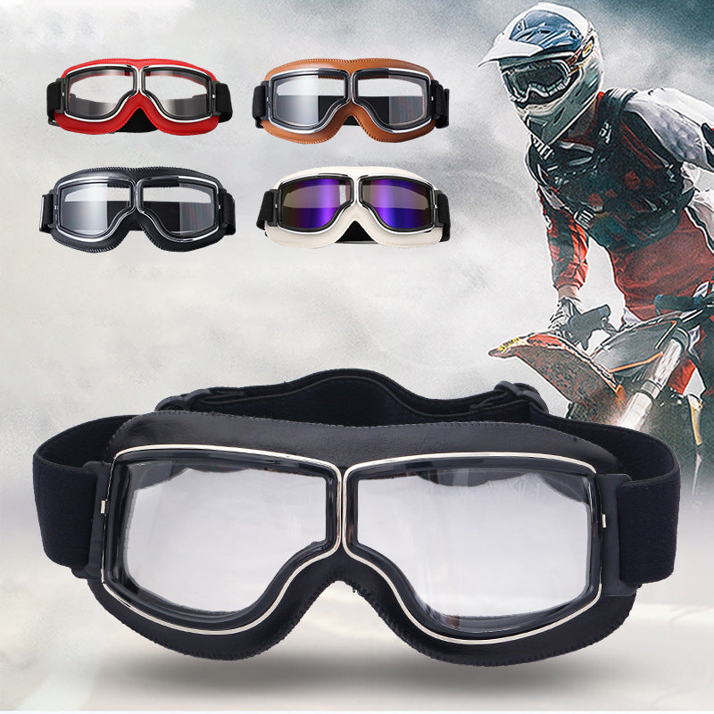 Unisex Vintage Motorsykkelbriller Retropilotstil 6