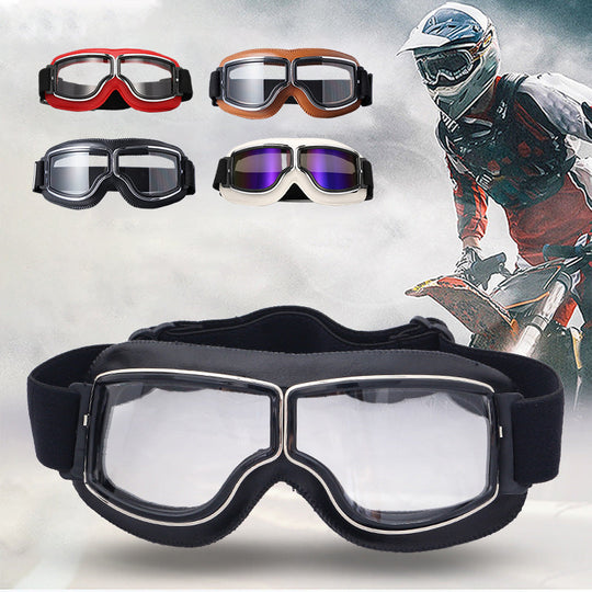Unisex Vintage Motorsykkelbriller Retropilotstil 6