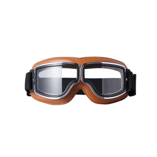 Unisex Vintage Motorsykkelbriller Retropilotstil 8