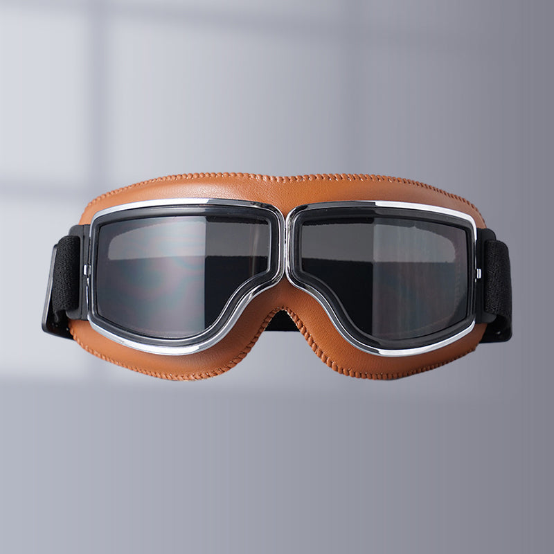 Unisex Vintage Motorsykkelbriller Retropilotstil 9