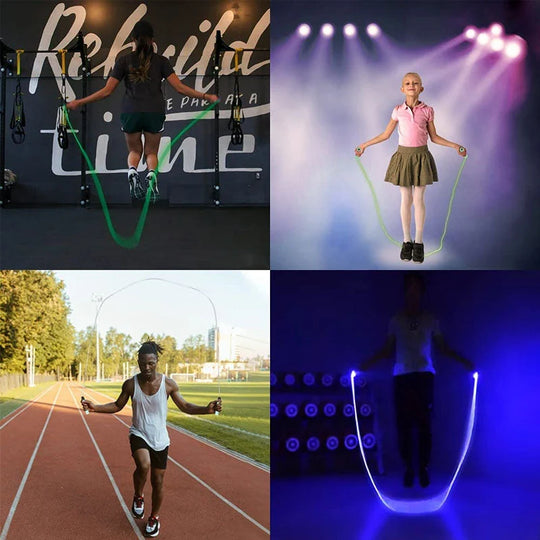 Unisex hoppetau med LED-lys og justerbar lengde 3