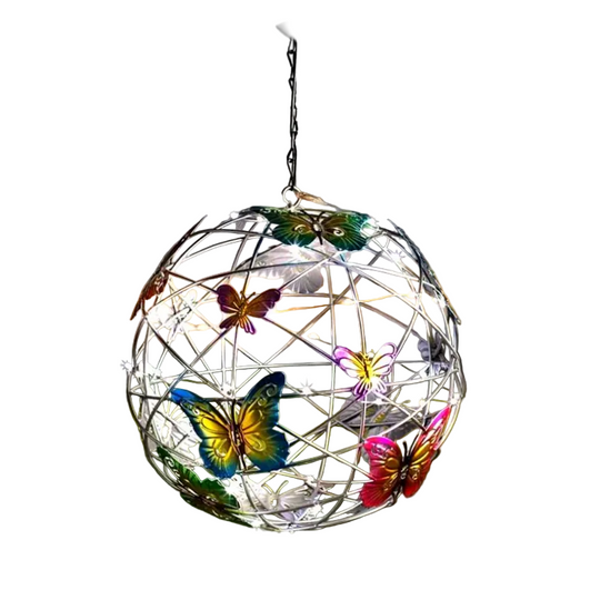 Utebelysning med Sommerfugldesign - Dekorativ Utelampe for Hage og Terrasse 0
