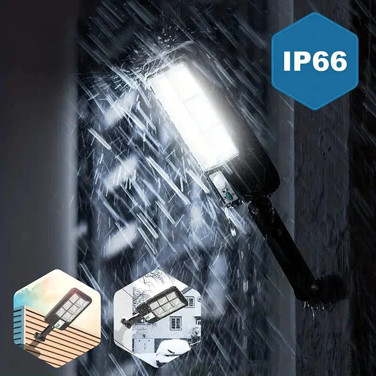 Utendørs Belysning Med Bevegelsessensor LED Lys Ute 5000 Lumen Solar Flomlys 3