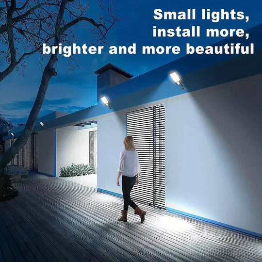 Utendørs Belysning Med Bevegelsessensor LED Lys Ute 5000 Lumen Solar Flomlys 4