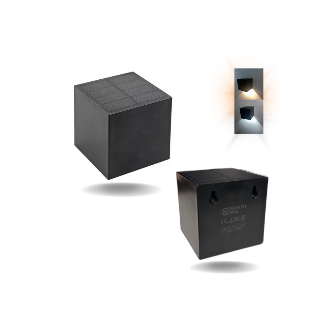 Utendørs Belysning Solcellevegglys 2-i-1 med Automatisk Sensor og LED Lys Ute 7