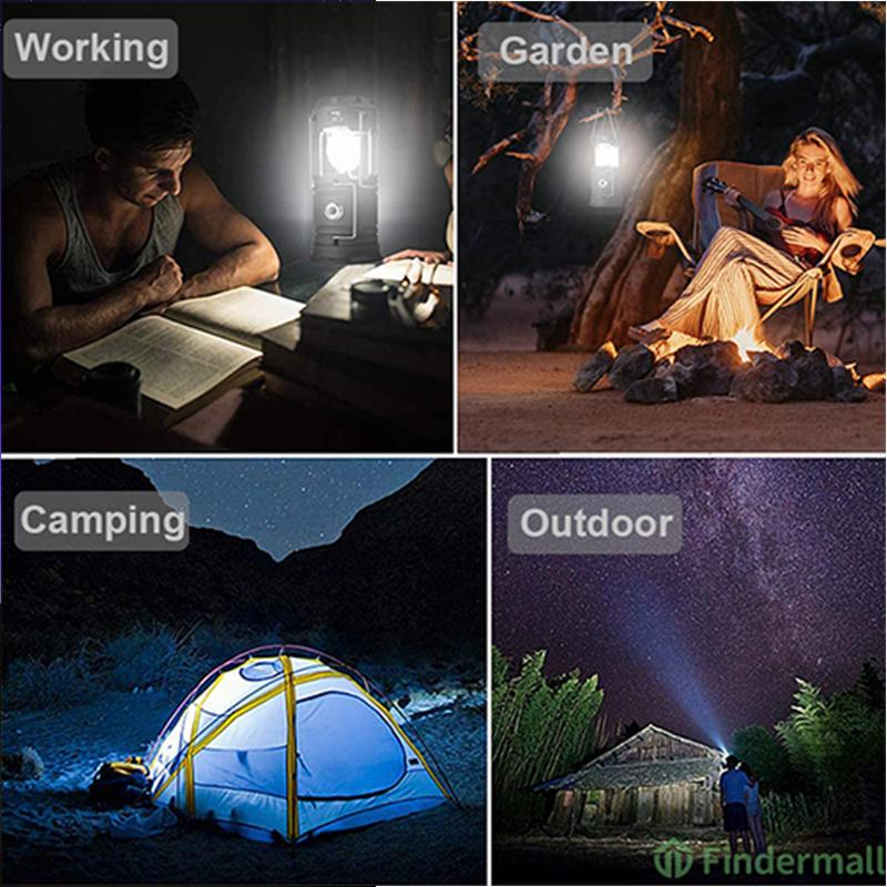 Utendørs LED Campinglys med Vifte 3