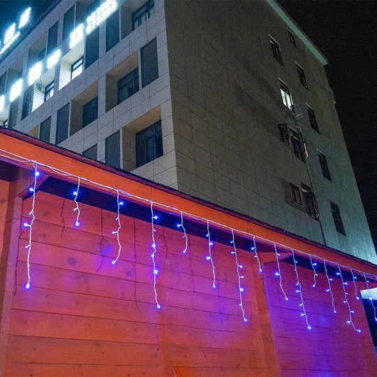 Utendørs LED Lyslenke 50m med Istap Design 7