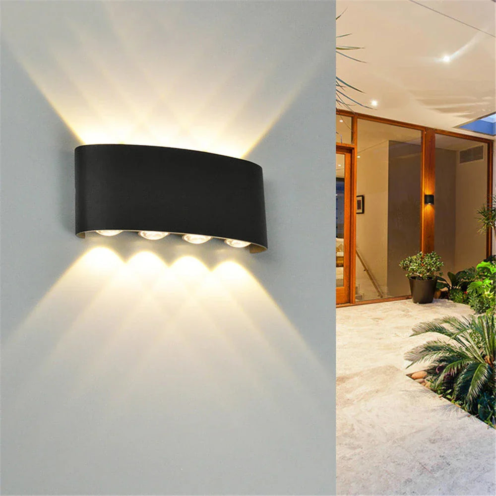 Utendørs LED Vegglampe Veda 1