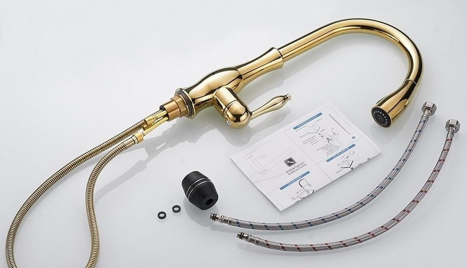 Uttrekkbar Kjøkkenkran Moderne Design 8