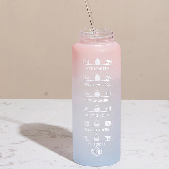 Vannflaske med Motivasjon og Tidsplan 8