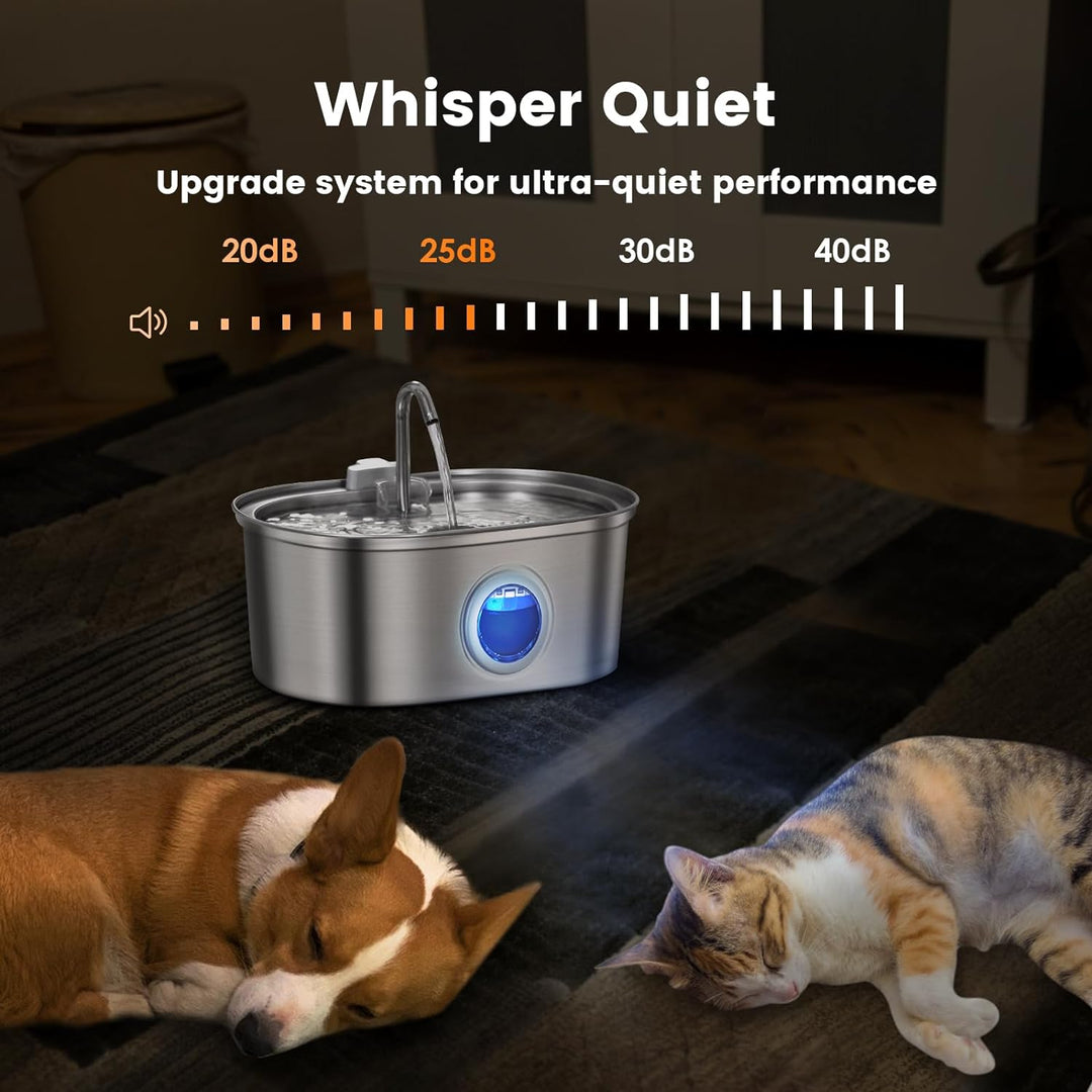 Vannfontene for Katter og Hunder Moderne Design med Stille Pumpe 3