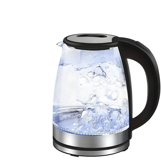 Vannkoker 2L Glass med LED-Belysning Minimalistisk Design 0