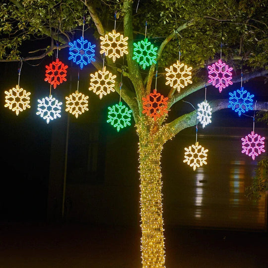 Vanntette LED Snøfnugglys for Vinterdekorasjon 3